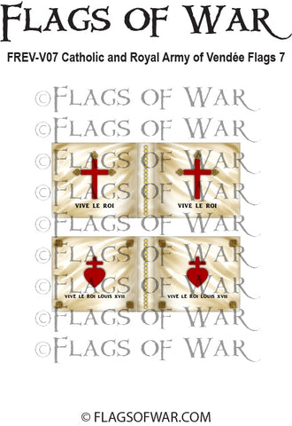FREV-V07 Catholic and Royal Army of Vendee Flags 7