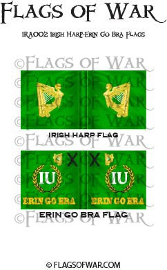 IRA002 Irish Harp-Erin Go Bra Flags