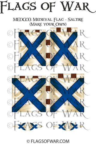 MEDC03 Medieval Flag - Saltire