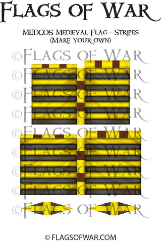 MEDC05 Medieval Flag - Stripes