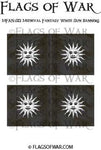 MFAN-S13 Medieval Fantasy White Sun Banners