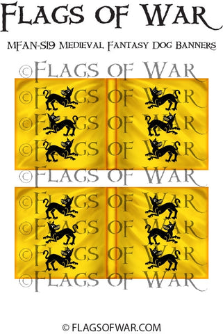 MFAN-S19 Medieval Fantasy Dog Banners