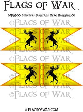 MFAN-T01 Medieval Fantasy Stag Banners