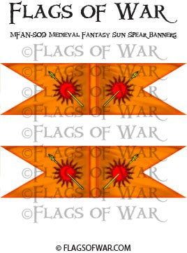 MFAN-T09 Medieval Fantasy Sun Spear Banners