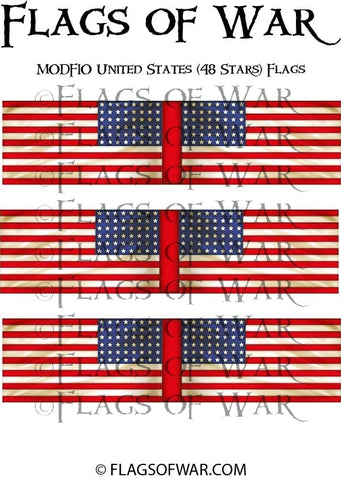 MODF10 United States (48 Stars) Flags