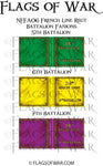 NFFA06 French Line Regt Battalion Fanions (Make your own)