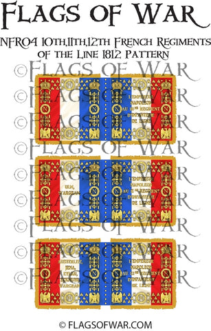 NAPF-1812-L04 10th,11th,12th French Regiments Line 1812 Pattern