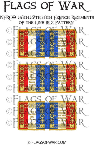 NFR09 26th,27th,28th French Regiments Line 1812 Pattern