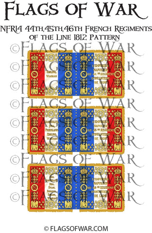 NFR14 44th,45th,46th French Regiments Line 1812 Pattern
