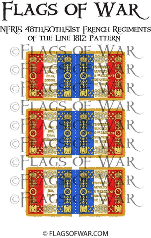 NFR15 48th,50th,51st French Regiments Line 1812 Pattern