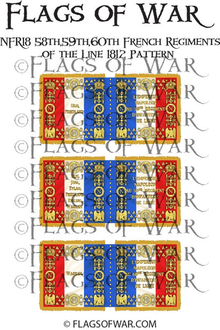 NFR18 58th,59th,60th French Regiments Line 1812 Pattern