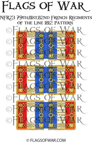 NAPF-1812-L23 79th,81st,82nd French Regiments Line 1812 Pattern