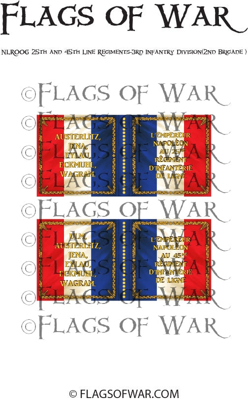 NLR006 25th and 45th Line Regiments-3rd Infantry Division(2nd Brigade ...