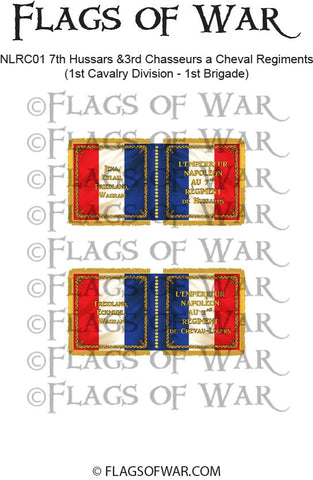 NAPF-1815-C-01 7th Hussars & 3rd Chasseurs a Cheval Regiments (1st Cavalry Division - 1st Brigade)