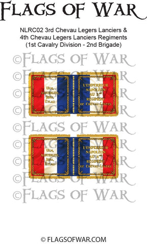 NAPF-1815-C-02 3rd Chevau Legers Lanciers & 4th Chevau Legers Lanciers Regiments (1st Cavalry Division - 2nd Brigade)