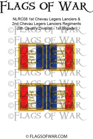 NAPF-1815-C-08 1st Chevau Legers Lanciers & 2nd Chevau Legers Lanciers Regiments (5th Cavalry Division - 1st Brigade)
