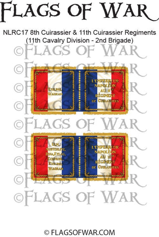 NAPF-1815-C-17 8th Cuirassier & 11th Cuirassier Regiments (11th Cavalry Division - 2nd Brigade)