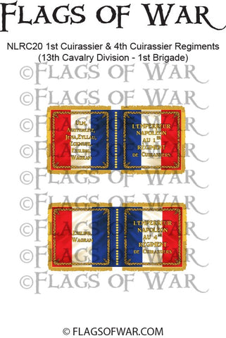 NAPF-1815-C-20 1st Cuirassier & 4th Cuirassier Regiments (13th Cavalry Division - 1st Brigade)