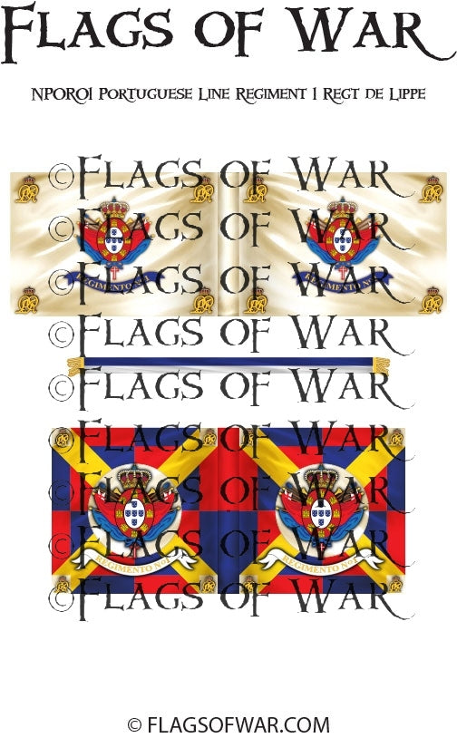 NPOR01 Portuguese Line Regiment 1 Regt de Lippe – Flags of War