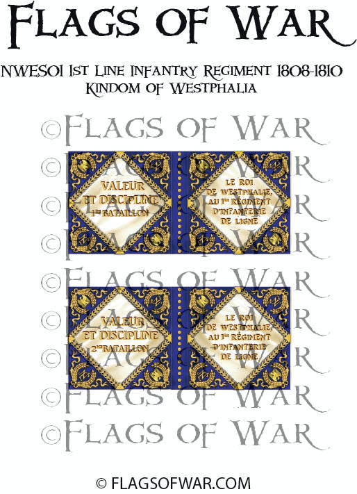 NWES01 1st Line Infantry Regiment 1808-1810 – Flags of War
