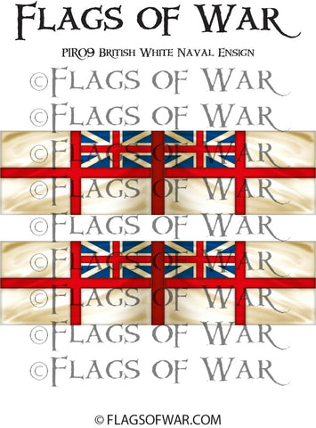 PIR09 British White Naval Ensign