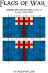 RENE10 English Infantry Flags 2 (Make your Own)