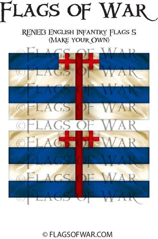 RENE13 English Infantry Flags 5 (Make your Own)