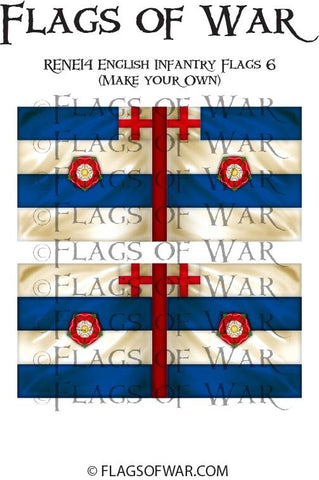 RENE14 English Infantry Flags 6 (Make your Own)