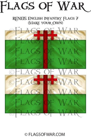 RENE15 English Infantry Flags 7 (Make your Own)