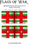 RENE17 English Infantry Flags 9 (Make your Own)