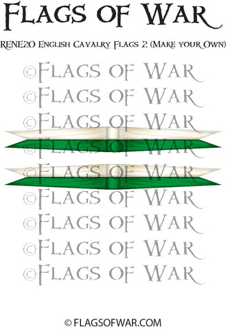 RENE20 English Cavalry Flags 2 (Make your Own)