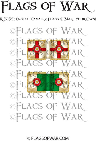 RENE22 English Cavalry Flags 4 (Make your Own)