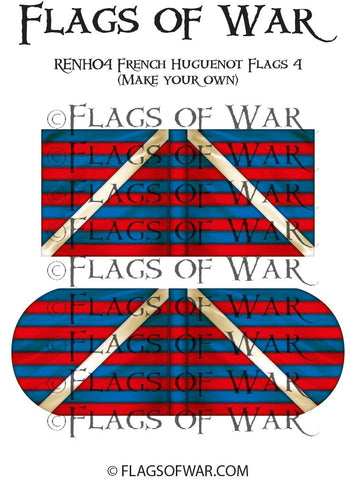 RENH04 French Huguenot Flags 4 (Make your own)
