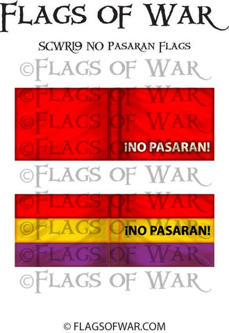 SCWR19 No Pasaran Flags