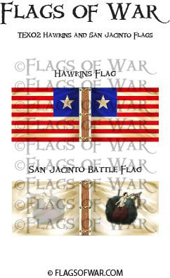 TEX02 Hawkins and San Jacinto Flags