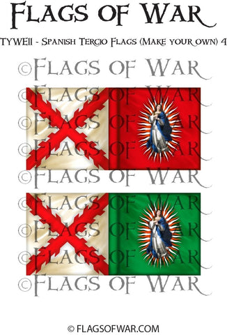 TYWE11 - Spanish Tercio Flags (Make your own) 4
