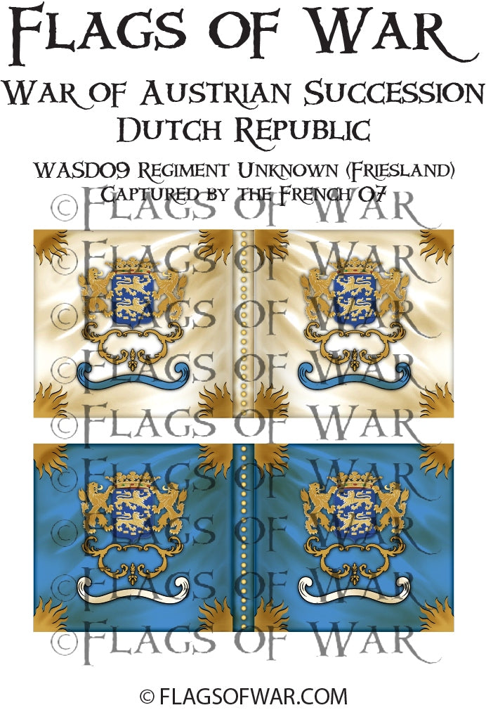 WASD09 Regiment Unknown (Friesland) Captured by the French 07 – Flags ...